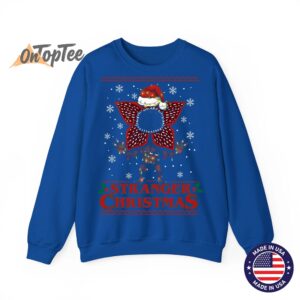 Stranger Christmas Demogorgon Ugly Xmas Sweatshirt 2 Stranger Christmas Demogorgon Ugly Xmas Sweater