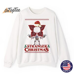 Stranger Christmas Demogorgon Ugly Xmas Sweatshirt 1 Stranger Christmas Demogorgon Ugly Xmas Sweater