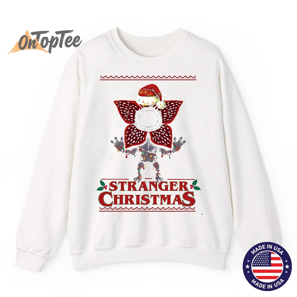 Stranger Christmas Demogorgon Ugly Xmas Sweatshirt Stranger Christmas Demogorgon Ugly Xmas Sweatshirt