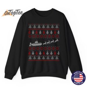Submariner Christmas Ugly Sweatshirt for Submarine Service 07