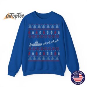 Submariner Christmas Ugly Sweatshirt for Submarine Service 10