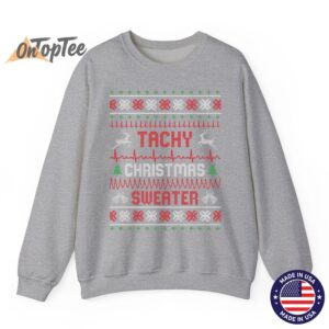Tachy Christmas Nurse Tele Tech EKG Ugly Sweatshirt 2 Tachy Christmas Nurse Tele Tech EKG Ugly Sweatshirt 03
