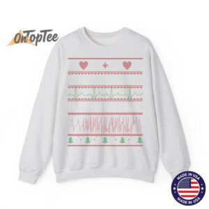Tachy Nurse Ugly Christmas Doctor Medical Sweatshirt I SEE YOU WHEN YOURE S 04