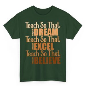 Teach So That They Can Dream Excel Teacher Black History BHM T Shirt 03