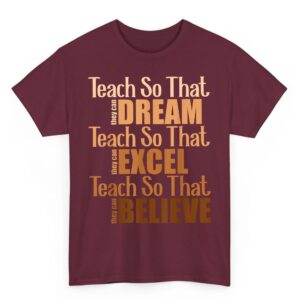 Teach So That They Can Dream Excel Teacher Black History BHM T Shirt 04
