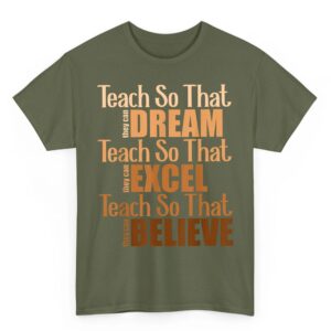 Teach So That They Can Dream Excel Teacher Black History BHM T Shirt 05