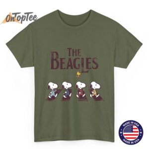 The Snoopy Beagles Abbey Road Parody Shirt Snoopy Dog Lover T Shirt Sweatshirt 03