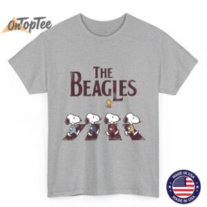The Snoopy Beagles Abbey Road Parody Shirt Snoopy Dog Lover T Shirt Sweatshirt 04
