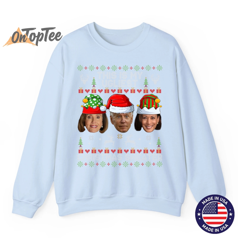 This Is My Ugliest Christmas Funny Joe Biden Kamala Sweatshirt This Is My Ugliest Christmas Funny Joe Biden Kamala Sweatshirt