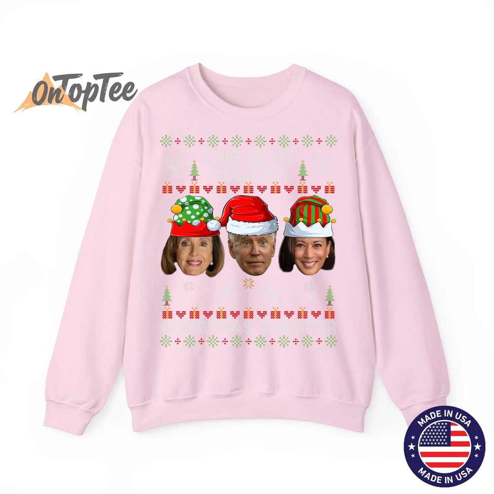 This Is My Ugliest Christmas Funny Joe Biden Kamala Sweatshirt This Is My Ugliest Christmas Funny Joe Biden Kamala Sweatshirt