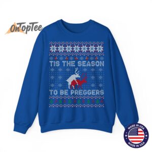 Tis The Season To Be Pregnant Ugly Christmas Sweatshirt 9 Tis The Season To Be Pregnant Ugly Christmas Sweatshirt 10