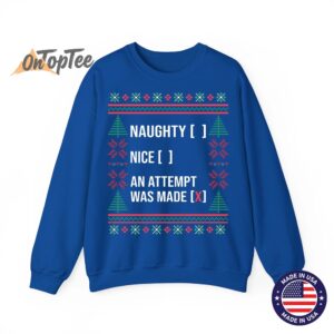 Ugly Christmas Funny Naughty Nice List Checkbox Sweatshirt 9 Ugly Christmas Funny Naughty Nice List Checkbox Sweatshirt 10