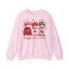 Playing Cards 6 7 of Hearts 67 Six Seven Bow Valentines Day Sweatshirt
