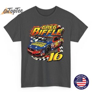 Vintage 90s Greg Biffle NASCAR T Shirt Racing Legend Tribute Tee 02