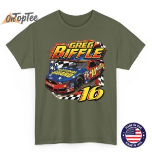 Vintage 90s Greg Biffle NASCAR T Shirt Racing Legend Tribute Tee 04