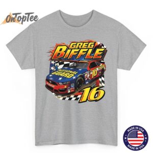 Vintage 90s Greg Biffle NASCAR T Shirt Racing Legend Tribute Tee 05