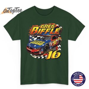 Vintage 90s Greg Biffle NASCAR T Shirt Racing Legend Tribute Tee 06
