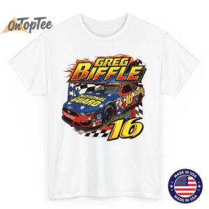 Vintage 90s Greg Biffle NASCAR T Shirt Racing Legend Tribute Tee 07