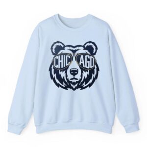 Vintage Chicago Football Bear Crewneck Retro Fan Gift 03