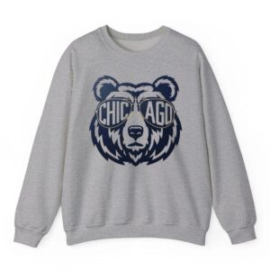 Vintage Chicago Football Bear Crewneck Retro Fan Gift 05