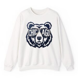 Vintage Chicago Football Bear Crewneck Retro Fan Gift 06