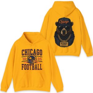 Vintage Chicago Football Sweatshirt 90s Bear Graphic Crewneck 04