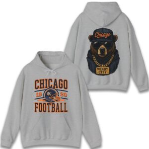 Vintage Chicago Football Sweatshirt 90s Bear Graphic Crewneck 09