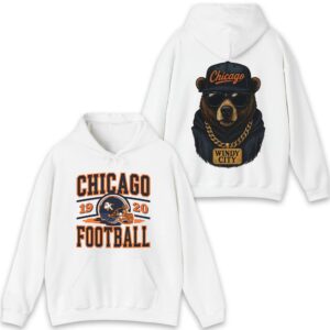 Vintage Chicago Football Sweatshirt 90s Bear Graphic Crewneck 10