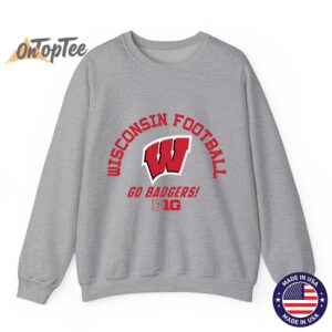 Wisconsin Badgers Big 10 Football Sweatshirt 02