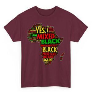 Yes Im Mixed National Proud Black History Month Women Men T Shirt 05