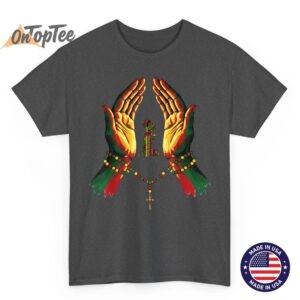 Black Faith Prayer African Heritage Christian Black History T Shirt 02