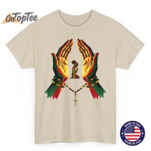 Black Faith Prayer African Heritage Christian Black History T Shirt 03