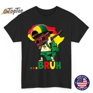 Black History Dab Young Bruh African American Men Boys Kids T-Shirt