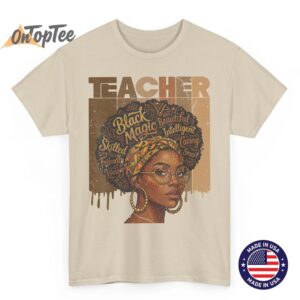 Black History Teacher Afro Woman African American Women T Shirt 02