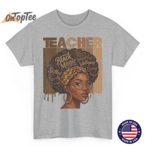 Black History Teacher Afro Woman African American Women T Shirt 03
