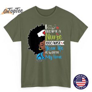 Black Woman Nurse Black History Month Nursing Scrub T Shirt 02