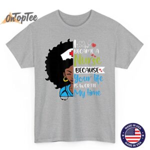Black Woman Nurse Black History Month Nursing Scrub T Shirt 04