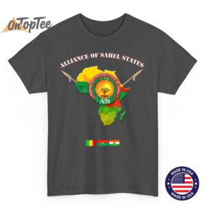 Burkina Faso Mali and Niger AES African Continent Novelty T Shirt 02