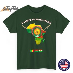 Burkina Faso Mali and Niger AES African Continent Novelty T Shirt 04