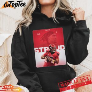 Cj Stroud Houston Football Hoodie Vintage 90s Graphic Qb Tee