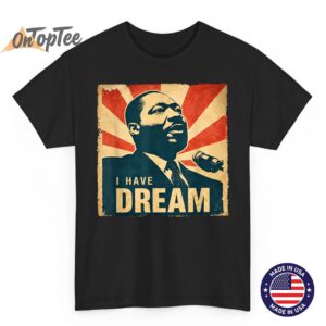 Dream Like King African American Black History Month Vintage T-Shirt