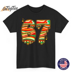 Groovy 67 Six Seven Meme Black History Month African Pride T-Shirt