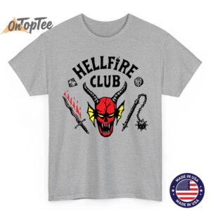 Hellfire Club Stranger Things T Shirt Season 4 Eddie Munson Shirt Retro Hawkins DD Fan Tee 02