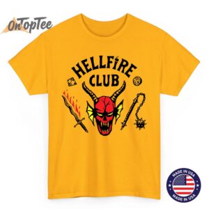 Hellfire Club Stranger Things T Shirt Season 4 Eddie Munson Shirt Retro Hawkins DD Fan Tee 04