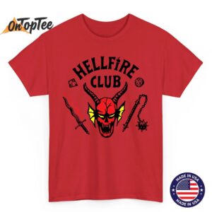 Hellfire Club Stranger Things T Shirt Season 4 Eddie Munson Shirt Retro Hawkins DD Fan Tee 05
