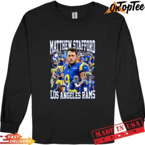 Matthew Stafford Los Angeles Rams Shirt - Vintage Style Fan Gift 2 Matthew Stafford Los Angeles Rams Long Sleve
