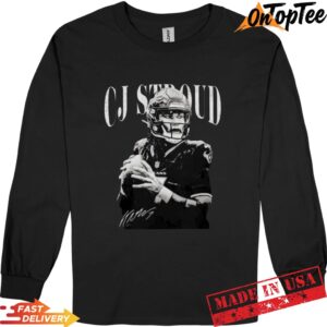 Retro Cj Stroud Houston Football Long Sleve