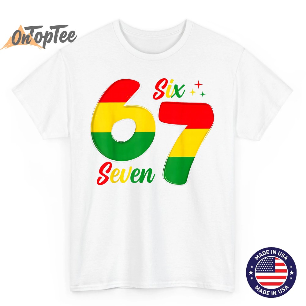 Six Seven 6 7 Black History Month Funny Six Seven Meme T-Shirt_1 Six Seven 6 7 Black History Month Funny Six Seven Meme T-Shirt_1