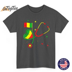 Stethoscope Heart Juneteenth Black History Nurse Doctor T Shirt 02