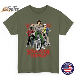 Stranger Things Retro 1983 On Bikes T-Shirt with Will Mike and Dustin 3 Stranger Things Retro 1983 On Bikes T Shirt with Will Mike and Dustin 04